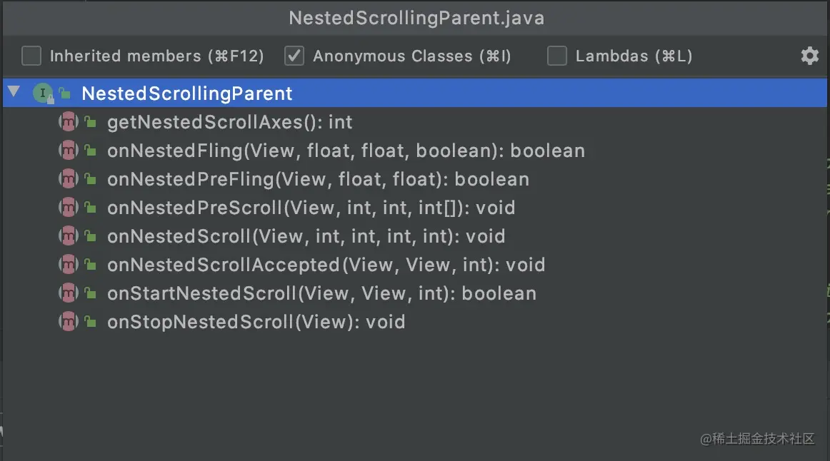 NestedScrollingParent
