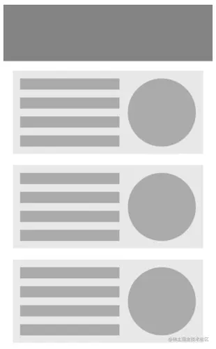 An Example of a Skeleton Screen Displayed During Page Load