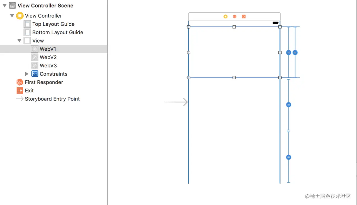 StoryBoard创建好界面
