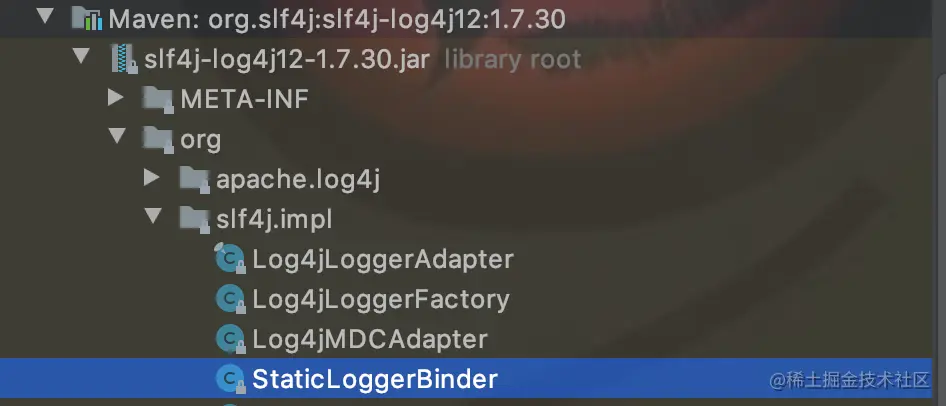 log4j的StaticLoggerBinder
