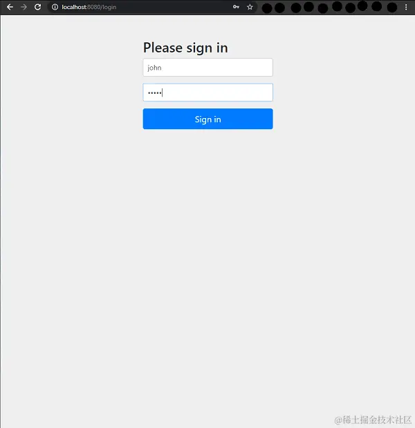 OAuth Authorization Server Signin