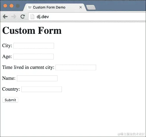 从 JSON 生成表单