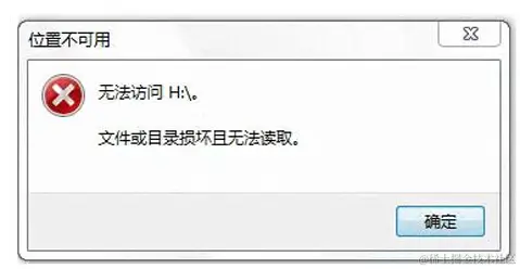 硬盘位置不可用无法访问文件或目录损坏且无法读取