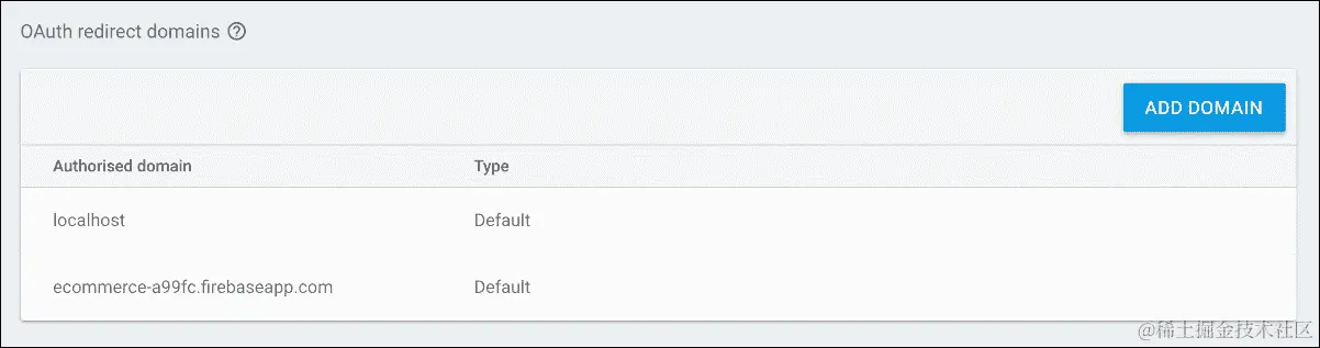 启用身份验证提供程序