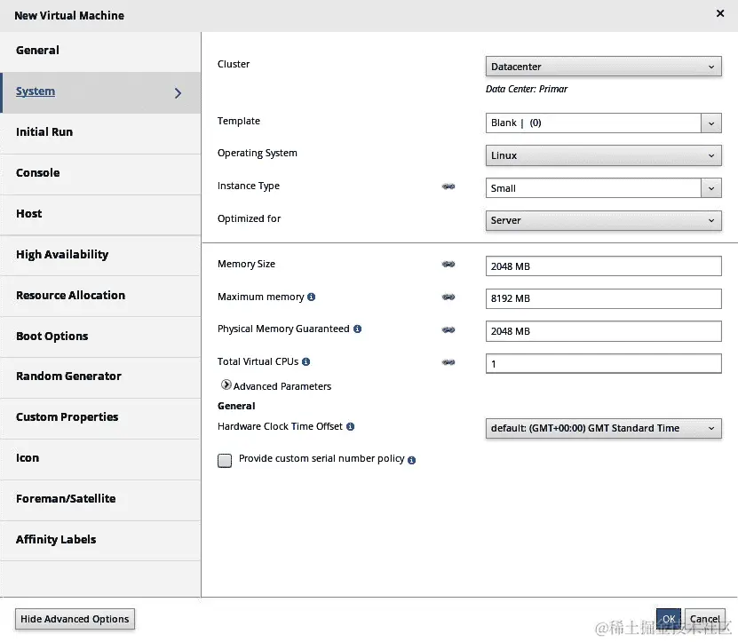 图 7.18 – 选择 VM 配置：虚拟 CPU 和内存