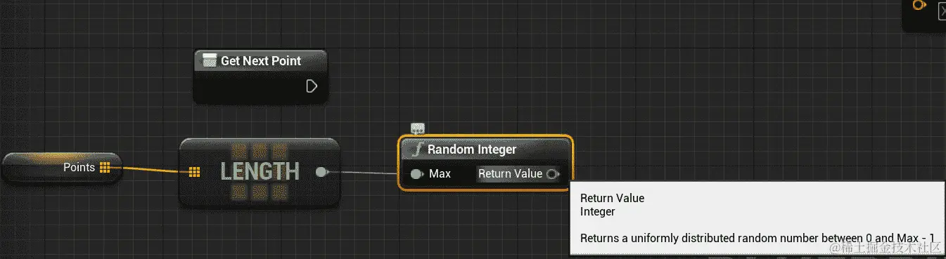 图 13.33：使用随机整数将允许函数返回从Points向量数组中获取一个随机向量