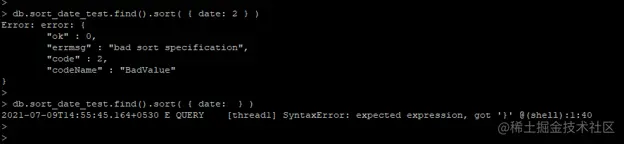 mongoDB sort by date 1