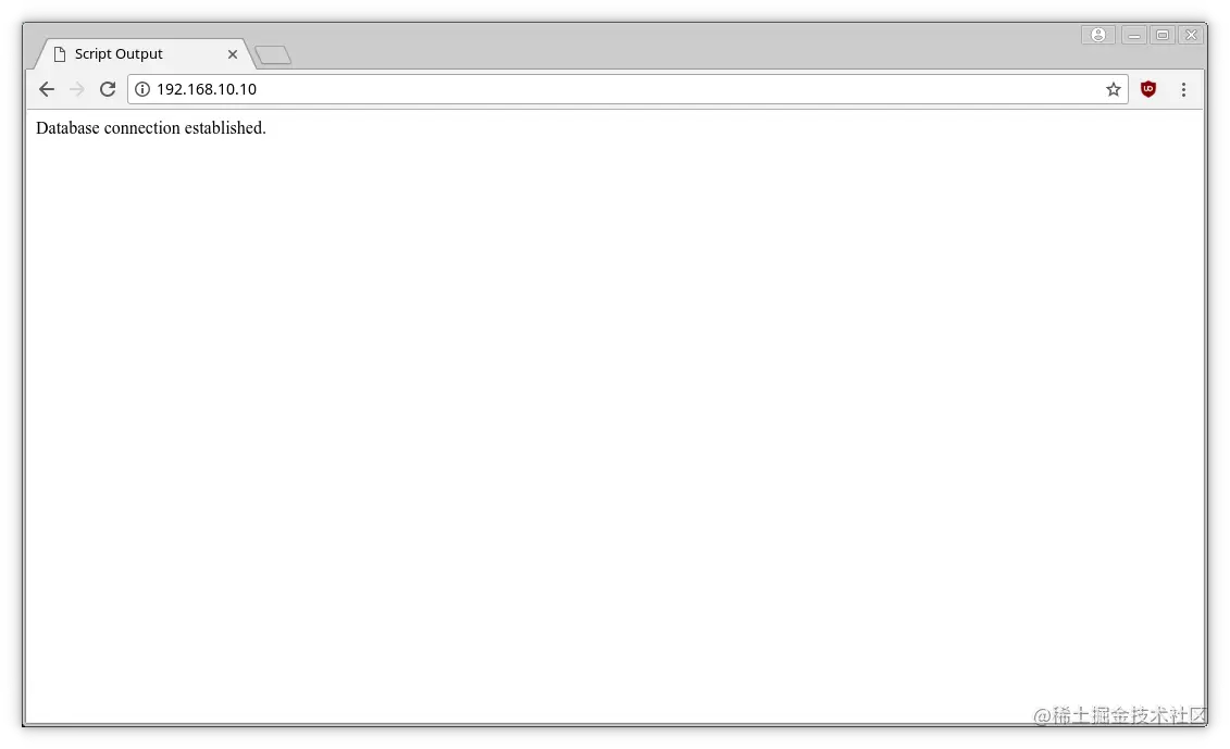 A successful connection