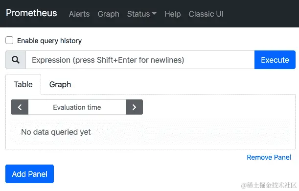 图 9.7 – Prometheus UI