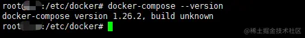 docker-compose版本