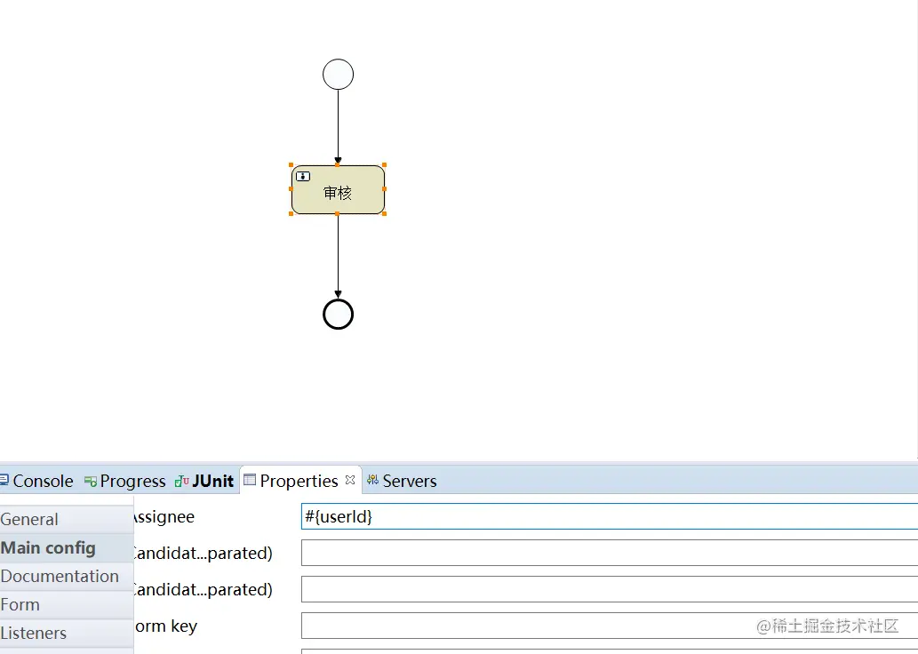 通过流程变量指定办理人