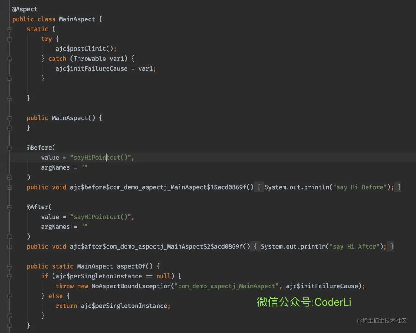 微信公众号:CoderLi