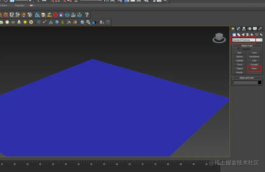创建标准基元平面