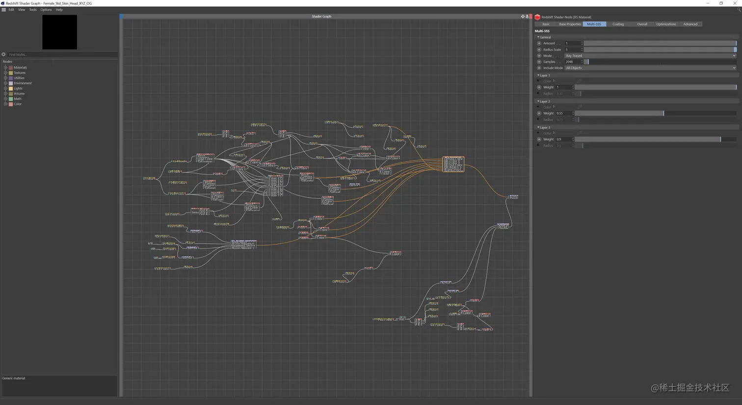 「Head」材质的RS Shader Graph