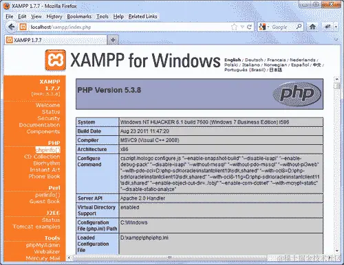 行动时间-在 Windows 安装 XAMPP