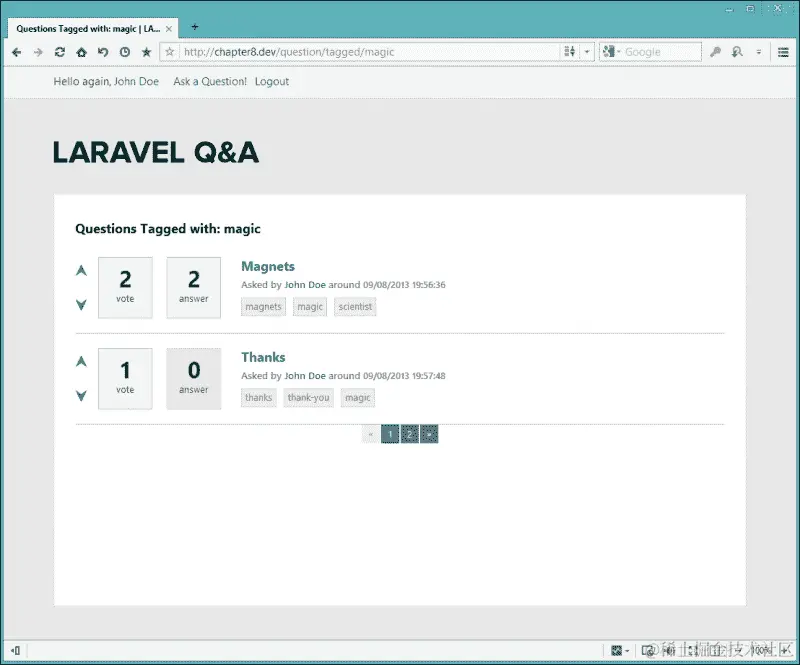 通过标签搜索问题