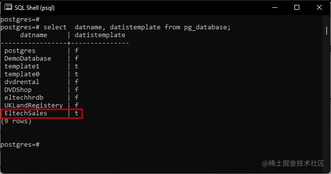 EltechSales is a template database