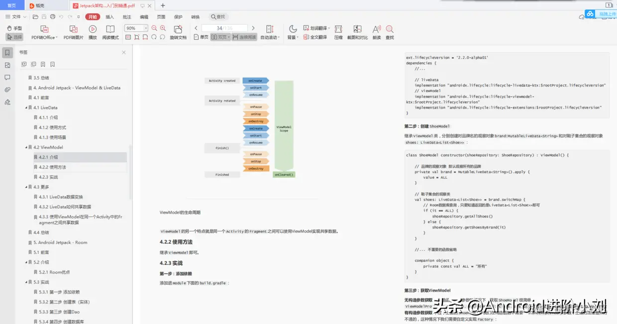 90天深造Jetpack架构组件从入门到精通获腾讯offer
