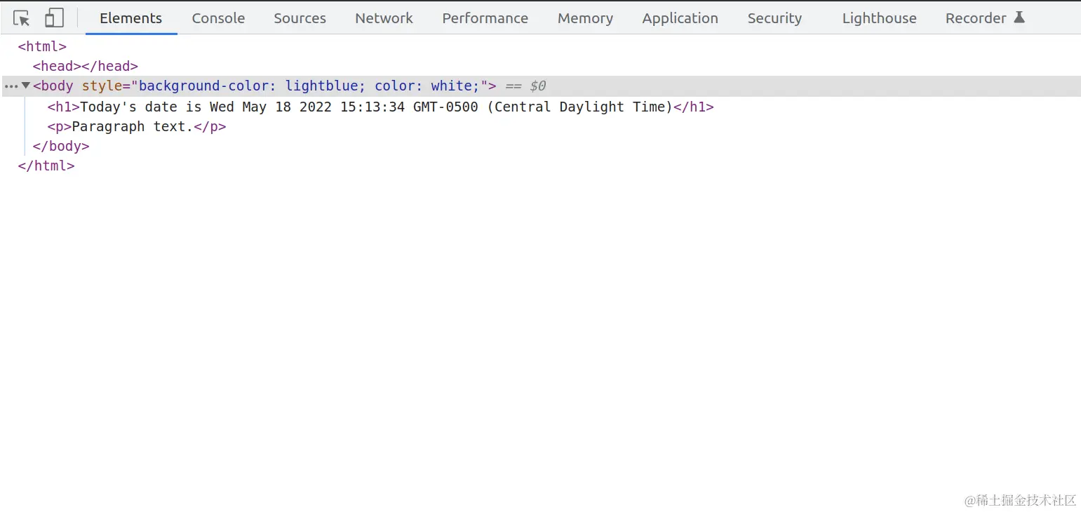 JavaScript DOM Example