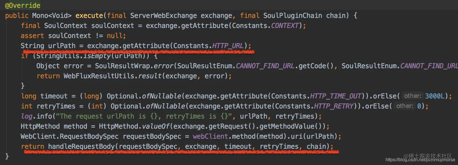 WebClientPlugin的execute方法