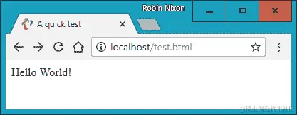 您的第一个网页