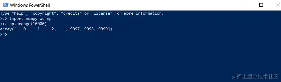Truncated NumPy Array Example