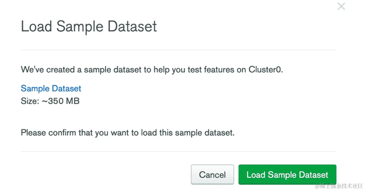 图 2.15：加载示例数据集确认