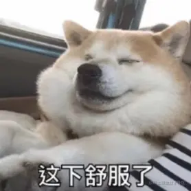 舒服了