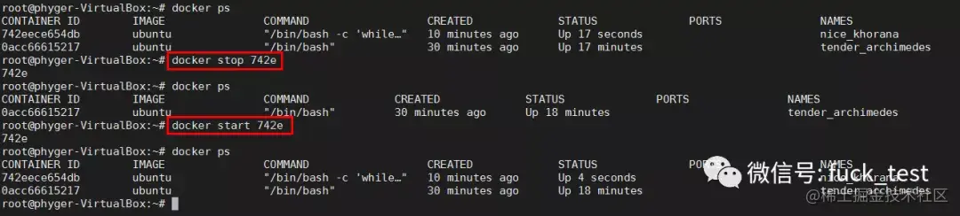 Docker-04-容器启停交互式守护式停止启动容器