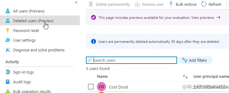 How To Recover A Deleted Azure User