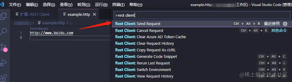 rest-client-vscode-send