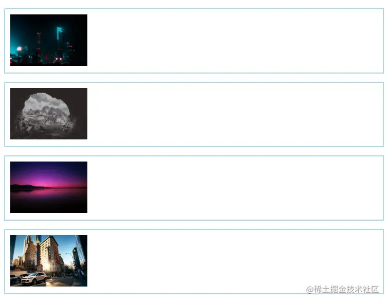 four paragraphs with image inside