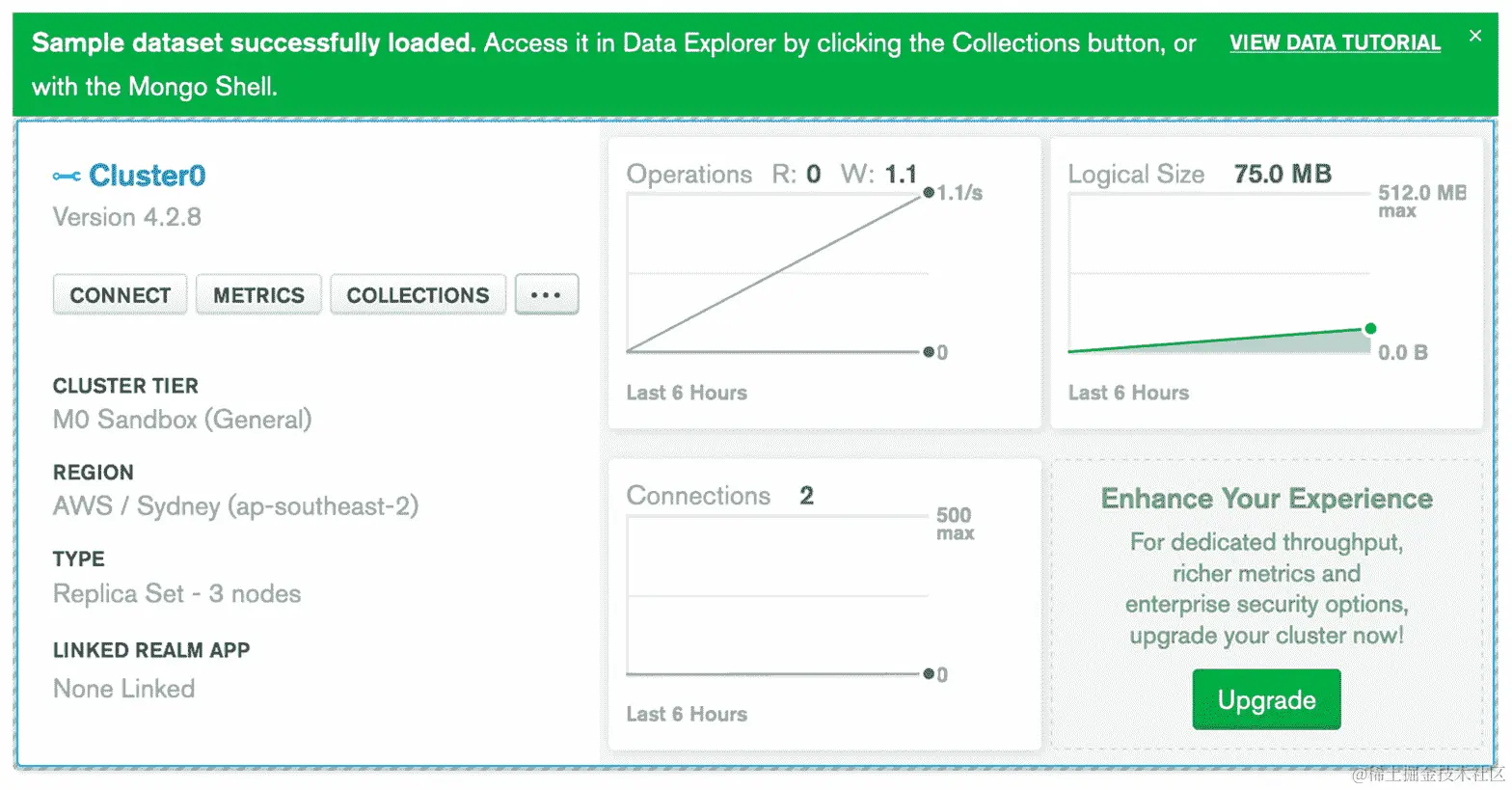图 2.17：示例数据集成功加载