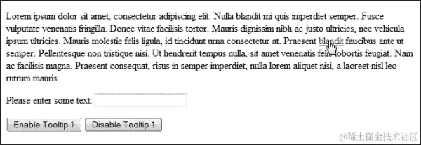 启用和禁用工具提示
