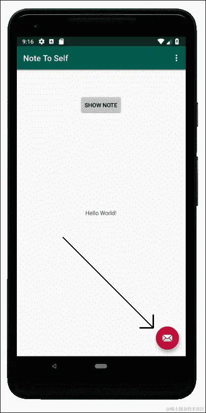 编写浮动操作按钮