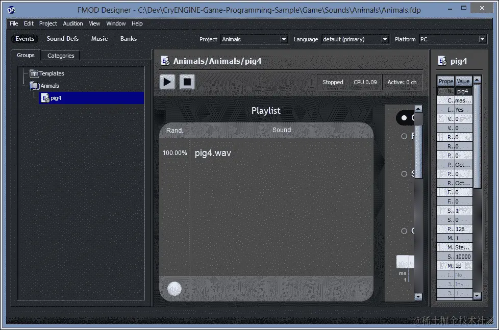向项目添加声音