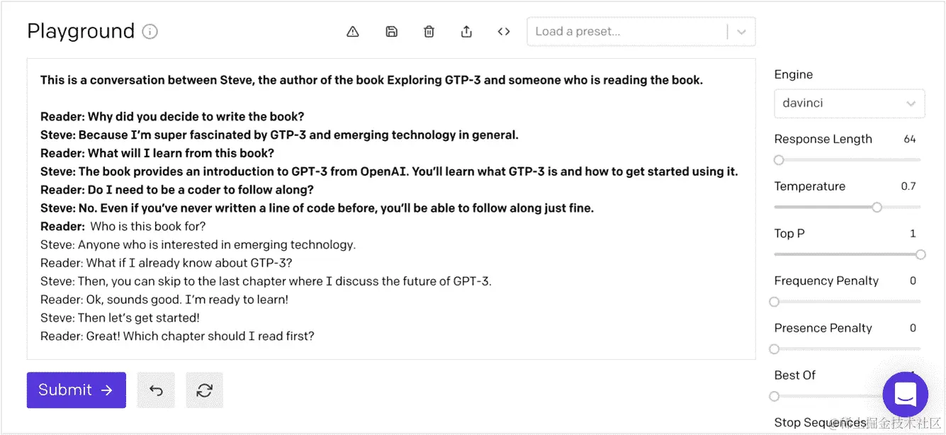 图 1.3 – 少量示例提示