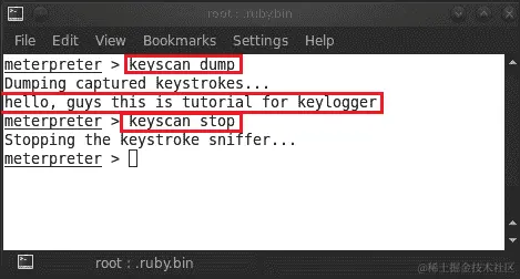 Meterpreter in action