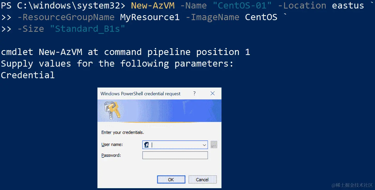 使用 PowerShell 部署虚拟机