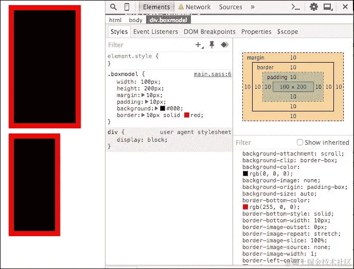 填充/边距/边框/宽度/高度