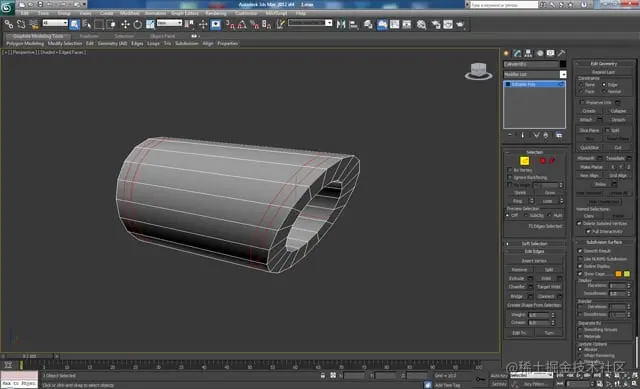 3D 工作室最大建模教程未来派螺栓枪