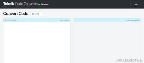 Telerik Code Converter