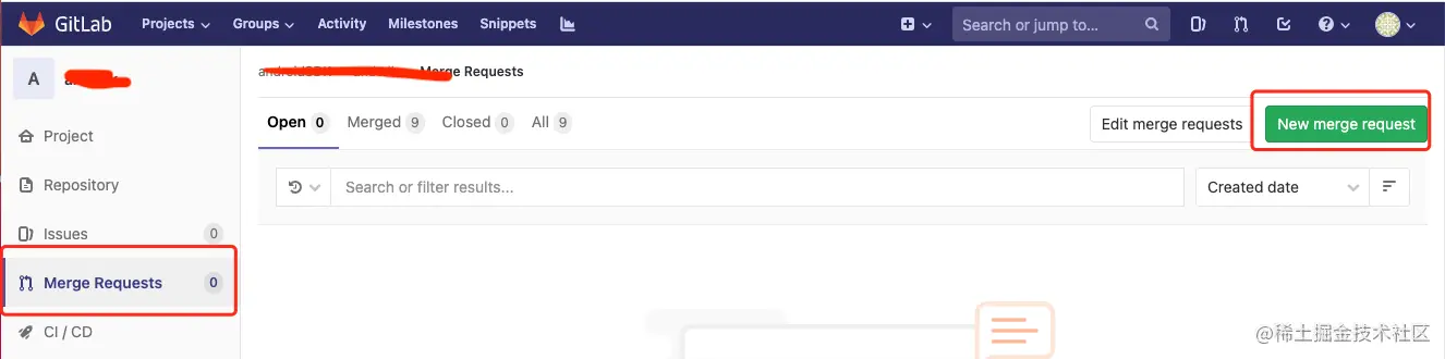 gitlab Merge Requests操作流程这样代码code review就会放到一个项目的开发完成之后来revi - 掘金