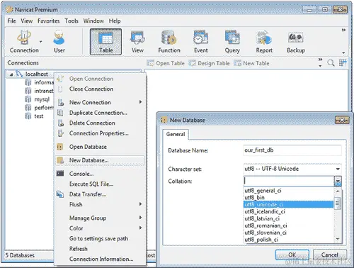 从头开始创建数据库