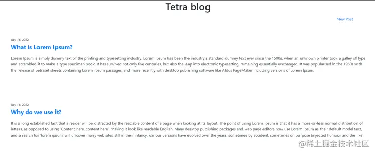 Tetra blog
