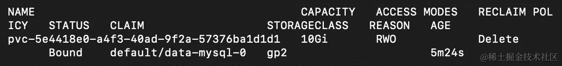 图 14.5：获取持久卷列表