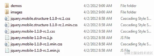 获取 jQuery Mobile