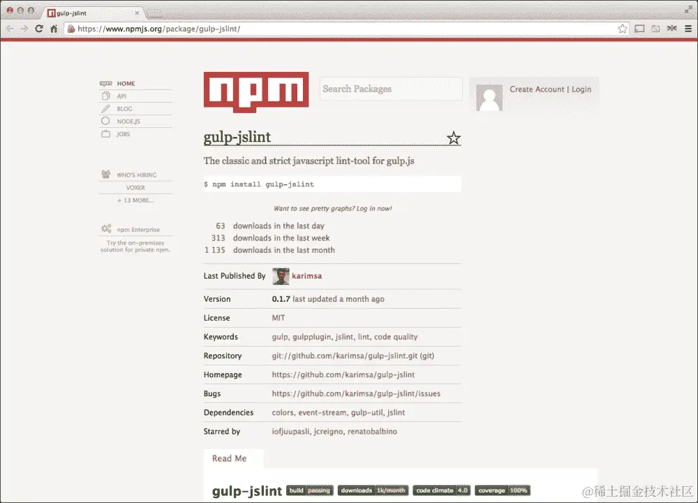 将 JSLint 集成到 Gulp 中