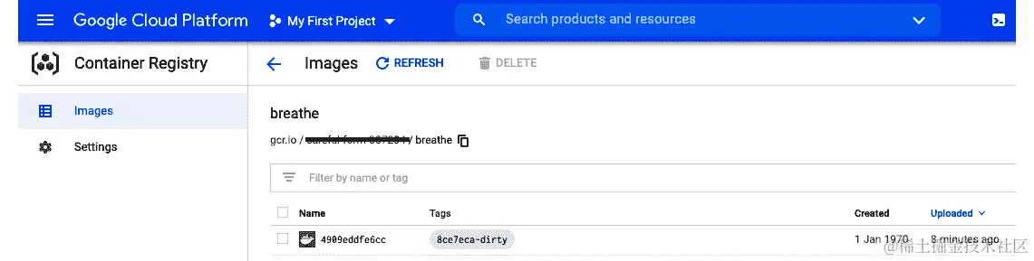 图 8.31 – Google 容器注册表图像视图