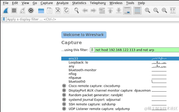 图 11.4-向 Wireshark 添加捕获过滤器